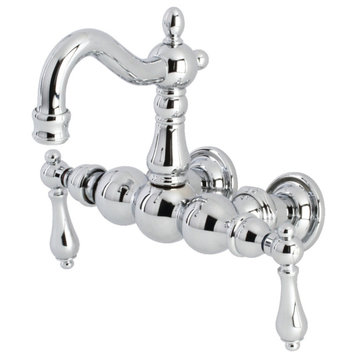 Kingston Brass CA1001T Heritage Wall Mounted Clawfoot Tub Filler - Polished