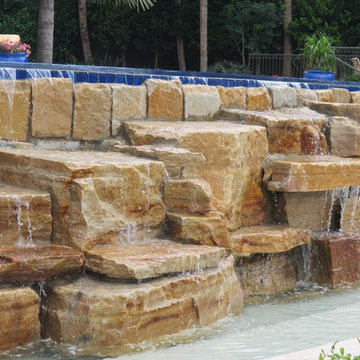 Rock waterfall Infinity edge