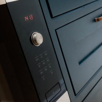 Iona Moles Breath/ Hague Blue In-frame Kitchen Design and Installed in Sale, MCR