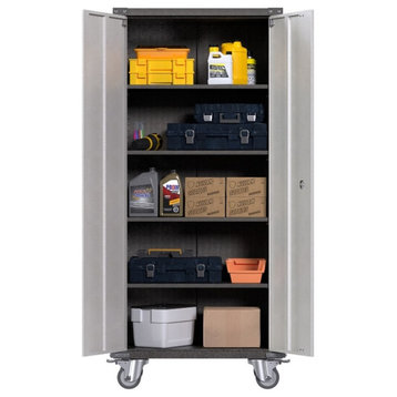 Gangmei Metal Storage Cabinet with Lock and 4 Shelves