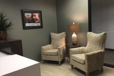 Inspiration for a timeless home office remodel in Phoenix