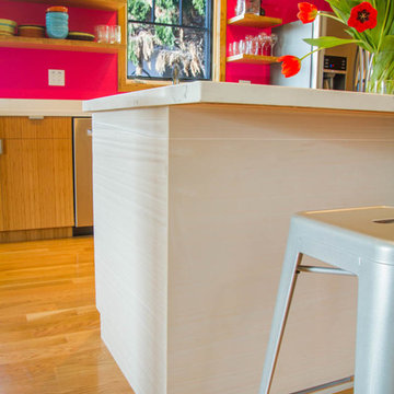 Warm Toned & Trendy West Los Angeles Kitchen