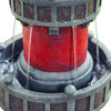 Rotating Solar-Powered Lighthouse Fountain, 38.98"