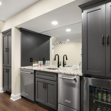 Basement Remodel Wine Tasting Room