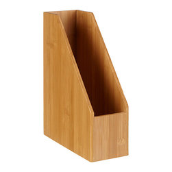 John Lewis Bamboo Magazine File Rack - Desk Accessories