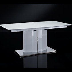 Blanch Extendable Dining Table | White - Dining Tables