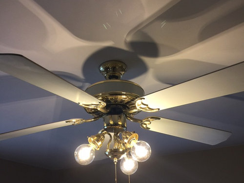 Update To A Ceiling Fan - Ceiling Fan Clear Glass Light Covers