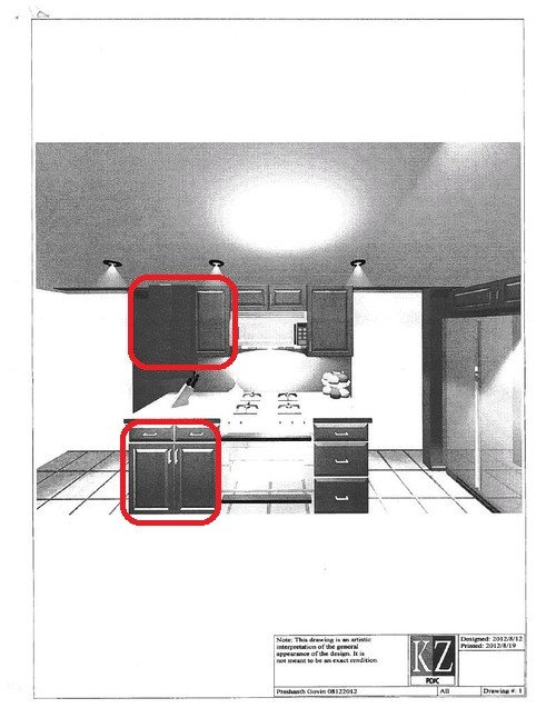 Kitchen Cabinet Top And Bottom Alignment Or Extra Shelf Space