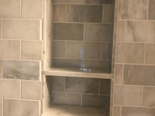 Can This Shower Niche Be Saved, How To Tile A Shower Niche Without Trim