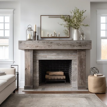 Colored Fireplace Mantels