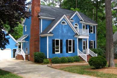 Inspiration for a timeless exterior home remodel in Raleigh