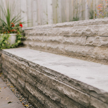 Natural Stone Bench Detail