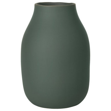 Blomus Colora Porcelain Vase Agave Green 6" X 4"