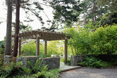 This is an example of a beach style garden in Seattle.