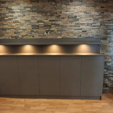 Bespoke Home Bar Cabinet & Office Units in Harrow Supplied by Inspired Elements