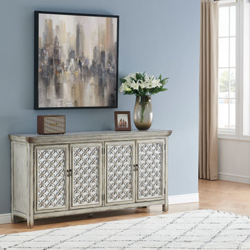 Sara 4 Door Storage Credenza