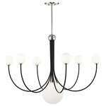 Mitzi by Hudson Valley Lighting - Coco 7-Light Chandelier, Polished Nickel & Black Finish - We get it. Everyone deserves to enjoy the benefits of good design in their home, and now everyone can. Meet Mitzi. Inspired by the founder of Hudson Valley Lighting's grandmother, a painter and master antique-finder, Mitzi mixes classic with contemporary, sacrificing no quality along the way. Designed with thoughtful simplicity, each fixture embodies form and function in perfect harmony. Less clutter and more creativity, Mitzi is attainable high design.