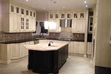 Transitional kitchen photo in Toronto