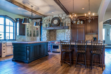 Farmhouse kitchen photo in Denver