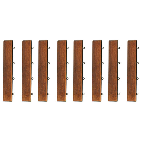 Bare Decor EZ-Floor Loop Ends Side Trim Piece, Set of 8