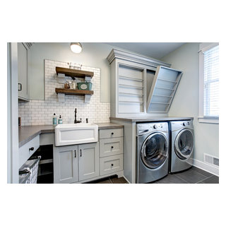Contemporary Coastal New Home - Transitional - Laundry Room - Grand ...