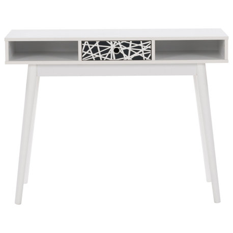 CorLiving Acerra Entryway Table With Pattern, Pattern, White