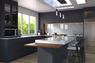 Inspiration for a modern kitchen remodel in Other