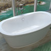 Duvet 36 x 66 Freestanding Soaker Bathtub with Center Drain