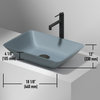 VIGO Sottile Vessel Bathroom Sink, Blue