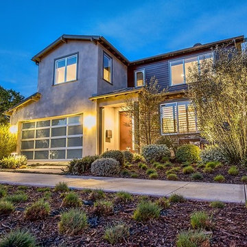 Front Exterior of Custom Home in Cheviot Hills, CA