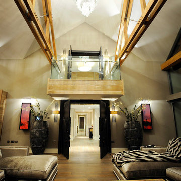 Entertaining hall with balcony in Gleneagles Private residence