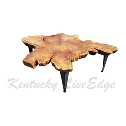 Tree Slice Live Edge Coffee Table - Coffee Tables