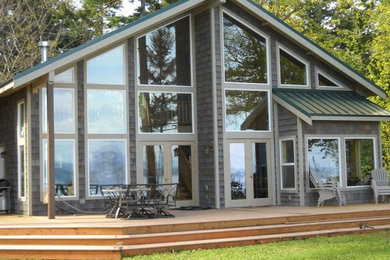 Beach style exterior home photo in Seattle