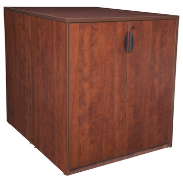 Legacy Stand Up Back to Back Storage Cabinet/ Storage Cabinet- Cherry
