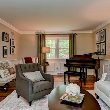 Transitional Living Room in Yardley, PA