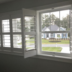 Solid vinly Plantation Shutters: PolyDesign - Interior Shutters