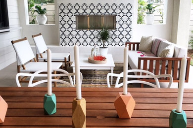 Transitional patio photo in Orange County