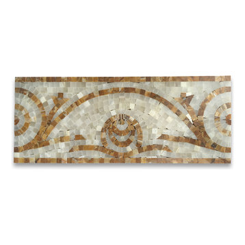 Marble Mosaic Border Listello Tile Mirage Onyx 6.3x15.7 Polished, 1 piece