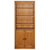 Huntington Oxford Wood Bookcase With Doors