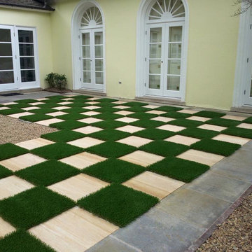 Pavers and Pathways with Artificial Grass