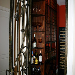 Forge Iron Designs Wine Cellar Door Gate - Interior Doors