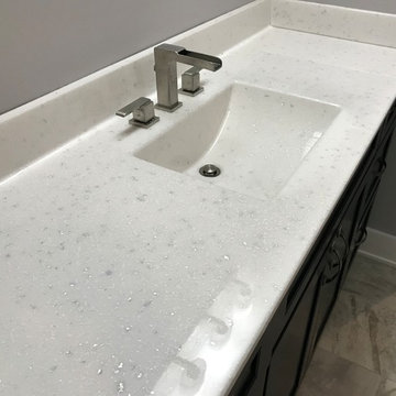 Custom Amish Cabinetry and Waypoint Cabinetry- Extra White and Peppercorn Grey