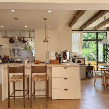 Don’t Waste Fireplace Walls! Brass Sconces > LED Strips for Sunset Layered Glow