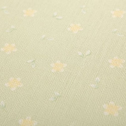 ANGEL Green Yellow Flowers G610803 - Wallpaper