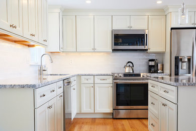 Elegant kitchen photo in Boston