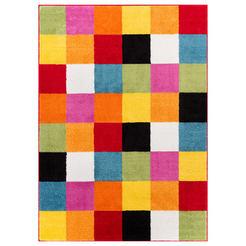 Well Woven Star Bright Multi Area Rug, 5'x7'