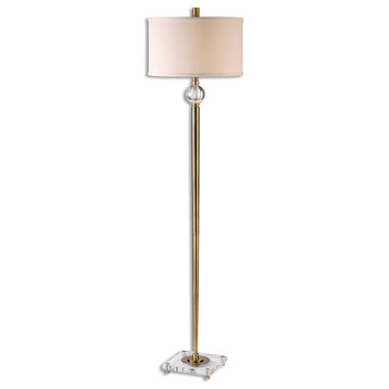 Uttermost Mesita Floor Lamp, Brass