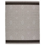 Jaipur Living - Nikki Chu by Jaipur Living Tirana Indoor/Outdoor Borders Gray Rug, 2'x3'7" - The Decora collection by Nikki Chu combines bold and graphic designs with a striking yet versatile palette. The Tirana area rug brings geometric appeal to indoor and outdoor spaces with a unique dot pattern and border motif in a neutral brown and gray colorway.