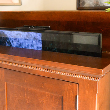 Automated TV Lift Cabinet in Solid Cherry (The Richmond)
