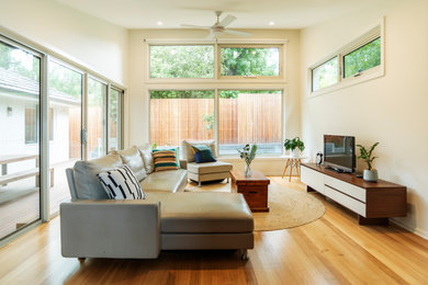 Photo of a modern living room in Melbourne.